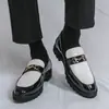 Zapatos de Piel de Punta para Hombre de Talla Grande Transfronterizos Estilo Británico Formales de Negocios Casuales Mocasines Slip-On Zapatos de Oficina para Hombre