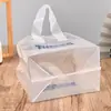 Bolsa para Llevar Personalizada Bolsa para Ensalada Bolsa para Té de Leche Bolsa de Plástico Transparente Portátil Horneado Logo Personalizado