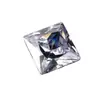 Yongjia gema 1 excelente cuadrado de ángulo recto circón blanco cuadrado princesa piedra desnuda accesorios de joyería cuentas diy punta sintética inferior