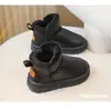 Botas de nieve impermeables para niños, nuevas de 2026, cálidas de invierno y antideslizantes, botas grandes de algodón para niños, zapatos de algodón forrados de felpa para niños mayores