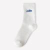 Calcetines Negros Calcetines de Media Caña para Hombre Otoño e Invierno Ropa Exterior Algodón Deportes Calcetines con Letras de Cintura Alta Calcetines para Hombre Venta al por Mayor Zhuji
