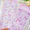 Pegatina Sanrio 3D Estéreo Cool Lomi Pegatina de Burbujas Perro Pudín Merlot Decoración para Diario Personal Infantil Pegatina de Recompensa