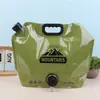 Bolsa de Água Portátil 8L Balde Dobrável Recipiente de Água Jarra Garrafa Com Torneira Viagem ao Ar Livre Acampamento Com Alça Bolsa de Água Macia