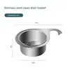 Cesta Colgante para Desagüe de Fregadero de Acero Inoxidable, Colador de Fregadero de Cocina, Cesta Filtro para Desechos de Comida para Lavado de Frutas y Verduras
