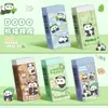 Goma de borrar Panda Panda Goma de borrar larga para lápiz Estudiantes de primaria Material de papelería para aprender Goma de borrar limpia con menos virutas