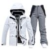 Traje de esqui masculino e feminino para snowboard de inverno ao ar livre, traje de esqui duplo, traje de esqui quente e espesso para Snow Village