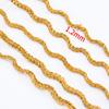 Aço inoxidável 1,2mm corrente onda rabo de raposa pulseira corrente colar retenção de cor feito à mão DIY acessórios de joalheria atacado