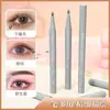 Delineador líquido para pestañas inferiores de doble punta, impermeable, larga duración, no se corre, secado rápido, lápiz de cejas ultrafino para principiantes, mujeres