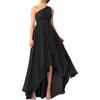 Vestido de Noite Transfronteiriço da Amazon para Mulheres, Novo Estilo, Elegante Ombro Único, Pequena Cauda, Banquete de Socialite, Festa de Aniversário, Vestido para o Dia a Dia
