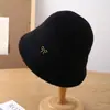 Chapéu de Pescador de Lã Estilo Japonês Feminino Outono e Inverno Estilo Coreano Chapéu Boina com Laço Chapéu de Balde Espesso Quente para Exterior Tendência