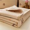 Tipo Algodão Puro Cobertor de Cama com Forro de Lã para Mães e Bebês Usável dos Dois Lados Algodão Cartoon Acolchoado Acolchoado Tatami Antiderrapante Cama Lençóis de Cama