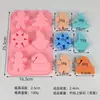 9 moldes de silicone de grau alimentício em formato de flor diferentes para chocolate, doces, gelatina, gelatina, sabonete artesanal DIY