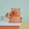 Nova Série de Desenhos Animados Caixa Surpresa de Cristal Capivara Golfinho Energia PAL Figura Decorativa Mini Fofa para Desktop