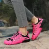 Sapatos Aquáticos para Mulheres ao Ar Livre, Sapatos Perfurados de Novo Estilo, Sapatos Aquáticos Fechados no Dedo para o Verão, Sapatos de Praia Masculinos com Solado Grosso, Sandálias Macias para Uso Externo