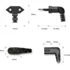 Cable de alimentación de dos polos, calibre europeo, conector acodado de 90 grados con interfaz de enchufe de cola de ocho C7, para lámpara de escritorio, audio, impresora