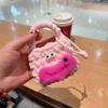 Hecho a mano diy lana tejida bolsa para audífonos Bluetooth cubierta protectora universal caricatura cosas feas boca grande monedero venta al por mayor