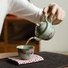 Juego de Té Kung Fu Secreto Huang Ru Kiln Shoutao Tetera Pequeña Cerámica para el Hogar Tetera para Infusiones que No se Calienta Tetera de Mano Vajilla para Literatos