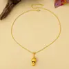 Nuevo Estilo Chino Popular Colgante Collar de Calabaza de Loto Cornucopia para Mujer Diseño de Alta Gama Lujo Ligero Cadena para Clavícula Versátil