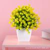 Planta en Maceta de Simulación Nórdica Moderna Simple Decoración de Escritorio para Oficina Sala de Estar Decoraciones para el Hogar Decoración de Flores Falsas