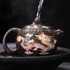 Olla de Arcilla Morada que Cambia de Color, Olla Fengming, Tetera Semi-Hecha a Mano, Adecuada para Regalo o Colección, Olla para Preparar Té, Juego de Caja de Regalo Olla Xishi