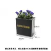 Caja de Flores de Acero Inoxidable para Exteriores Combinación Personalizada Barandilla de Balcón Hierro Forjado para Interiores Terraza Canaleta Metálica Acabada para Exteriores Maceta