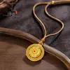 Loja de Ouro Mesmo Estilo Esmalte Dourado Antigo Bússola de Oito Tesouros Giratória Pingente Novo Estilo Chinês Bússola de Oito Tesouros Giratória Pingente