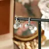 Pendientes de Perla Rosa Manta para Mujer, Pendientes con Diseño de Flor y Lazo Nicho, Accesorios para Orejas Versátiles de Lujo Ligero de Gama Alta