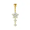 Moda Europea y Americana Forma de Corazón Mariposa Sin Perforación Joyería para Ombligo con Circonita, Piercings para Ombligo, Pinzas para Ombligo, Pinzas para Orejas, Joyería para Piercing