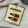Nuevos Pasadores de Frijol Redondos Estilo Coreano de Otoño para Niños, Juego de Pinzas para Flequillo Lateral con Dulce Diseño de Estrella