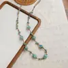 Colar de Coração de Cerâmica Doce Arco-Íris Retro Nicho Verão Dopamina Camadas Colar Fabricante Atacado