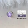 Pendientes de Zirconia Morada con Estrella Estilo Socialité de Lujo Ligero y Elegantes para Mujer, Exquisitos y Versátiles, Tachuelas de Mariposa de Gama Alta Estilo Bosque