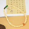 Bambu Dourado DIY Pulseira de Folha de Bambu Especificações 0.8 Masculina e Feminina Estilo Étnico Rosário Decoração de Joias Fabricante Atacado