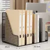 Portadocumentos Estantería de Escritorio Estante de Almacenamiento de Oficina Vertical Multicapa con Portalápices Ahorrador de Espacio para Escritorio de Trabajo Nivel