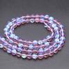 Cuentas sintéticas de piedra flash transfronterizas DIY joyería hecha a mano cuentas de cristal transparente arcoíris semiacabadas suministro directo de fábrica