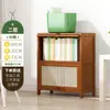Estantería de Oficina de Madera Maciza de Múltiples Niveles para Almacenamiento Interior en el Hogar con Puerta Estantería para Libros Armario de Almacenamiento para Sala de Estar Estudiante Armario de Almacenamiento