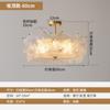Estilo Creme Moderno Simples Espectro Completo Lustre Sala de Estar Francesa Lâmpada de Luxo Leve Design Quarto Teto Lâmpada Nova