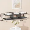 Soporte sin perforación para decodificador de TV, estante de almacenamiento para proyector, estante simple de pared para router
