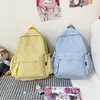 Mochila Escolar de Nuevo Estilo, de Aspecto Elegante, Estilo Coreano, Estilo Ins, Casual, para Viajes, Ligera, con Patrón de Estrellas para Estudiantes