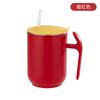 Copo de Água de Aço Inoxidável 304 Alto Valor de Cor Grande Capacidade Caneca de Isolamento para Escritório com Canudo Estilo Europeu Criativo Copo de Café