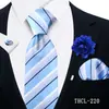Corbata para Hombre, Pañuelo Cuadrado, Gemelos, Broche Set de 4 Piezas para Banquete de Negocios Decoración de Traje Camisa Corbata de Moda Fábrica Shengzhou
