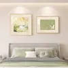 Cabecero de Dormitorio Minimalista Moderno Pintura Decorativa Lujo Ligero Sensación de Gama Alta Pintura de Pared para Restaurante Comedor Mural de Pared de Fondo de Dormitorio Principal