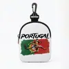 Cartera de Monedas Impresa para la Copa Mundial 2026 Bolsa de Almacenamiento para Cable de Datos y Auriculares con Llavero de Hebilla Bolsa de Almacenamiento