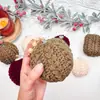 Transfronteiriço Novo Estilo Europeu e Americano Moda de Natal Bolas de Natal Enfeites de Decoração para Festa de Feriado Feitos à Mão em Tricô