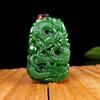 Colgante de Jade Hetian Imitación de Alta Calidad Verde Espinaca Hecho de Material de Mongolia Exterior, Colgante de Joyería de Jade, Regalo de Ceremonia de Apertura