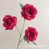 3 flores de rosa artificiales para decoración del hogar, arreglo floral para pasillo de ceremonia de boda, decoración de pared de fondo de hotel