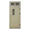 Puertas Escolares de Acero Sencillas, Puertas de Seguridad para Dormitorios, Puertas de Aula, Puertas de Proyecto con Diseño de Ventana Visual, Resistentes y Duraderas