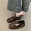 Zapatos Brogue de Cuero Tallado con Tacón Oculto de 3 cm, Nuevo Diseño para Primavera y Otoño 2026, Mocasines Retro Estilo Británico