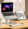 Soporte 2 en 1 para laptop y teléfono. Altura y ángulo ajustables. Diseño de enfriamiento hueco. Múltiples estilos opcionales, soporte metálico resistente para escritorio.