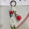 Chaveiro de coelho fofo de moda personalizado pingente de bolsa cabaça natural requintada feito à mão presente para namoradas atacado
