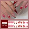 Nuevas Uñas Postizas Estilo Europeo y Americano, 24 Piezas, Uñas Francesas de Moda y Sencillas Portables, Manicura Versátil Transfronteriza